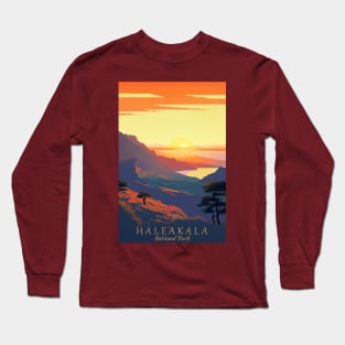 Haleakala National Park Travel Poster Long Sleeve T-Shirt